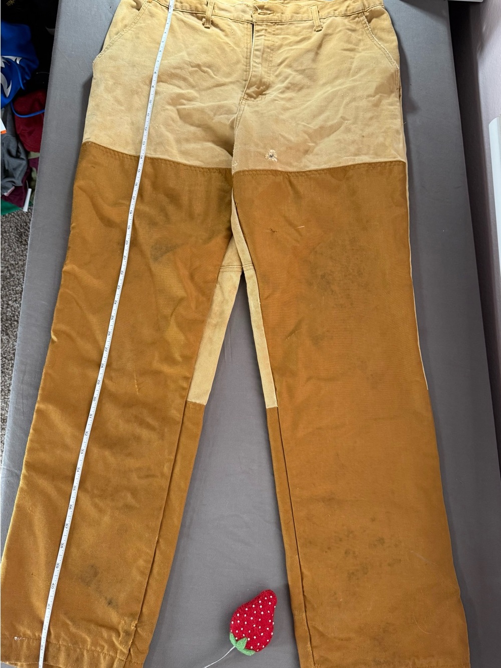 Men's Two-Tone Brown Cargo Pants
